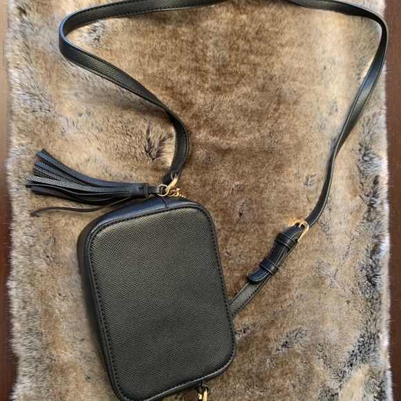 Vegan Leather Black crossbody purse - Picture 1 of 3